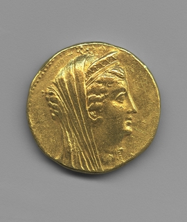 Octodrachme de Ptolémée II Philadelphe, au buste d'Arsinoé II
