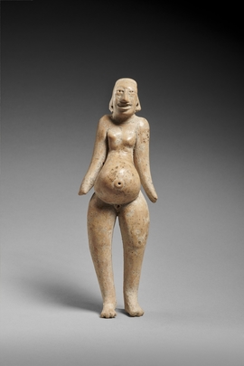 Statuette de femme enceinte debout